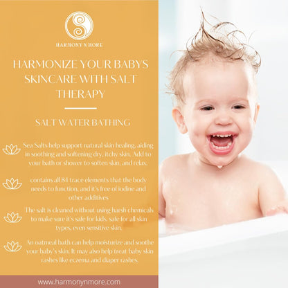 Oatmeal Honey Kids Bath Salts - Organic Bath Soak for Baby Essentials, Natural Bath Salt, Soothing & Gentle Skin Care for Babies, Toddlers, and Children - 24Oz.