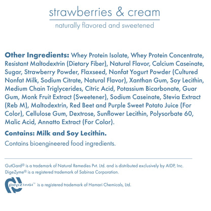 30G Protein Strawberries & Cream Biocare Dietary Beverage (14-Servings)